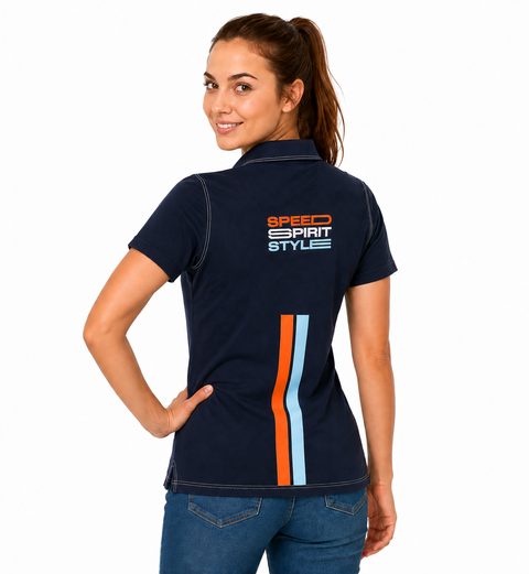 Playera Gulf Racing Polo Azul